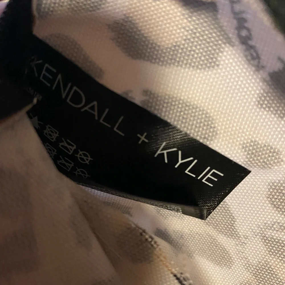 Kendall & Kylie Leopard Print Cosmetic Pouch - Pink, Black, Brown